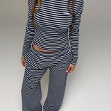 PRE-ORDER PALMER SOFT STRIPE WIDE LEG PANTS
