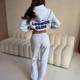 LOUNGE CLUB FLARED LEG JOGGERS