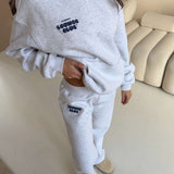 LOUNGE CLUB FLARED LEG JOGGERS