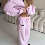 LOUNGE CLUB FLARED LEG JOGGERS