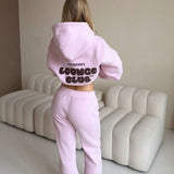 LOUNGE CLUB FLARED LEG JOGGERS