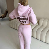 LOUNGE CLUB FLARED LEG JOGGERS