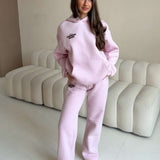 LOUNGE CLUB FLARED LEG JOGGERS