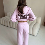 LOUNGE CLUB FLARED LEG JOGGERS