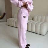 LOUNGE CLUB FLARED LEG JOGGERS